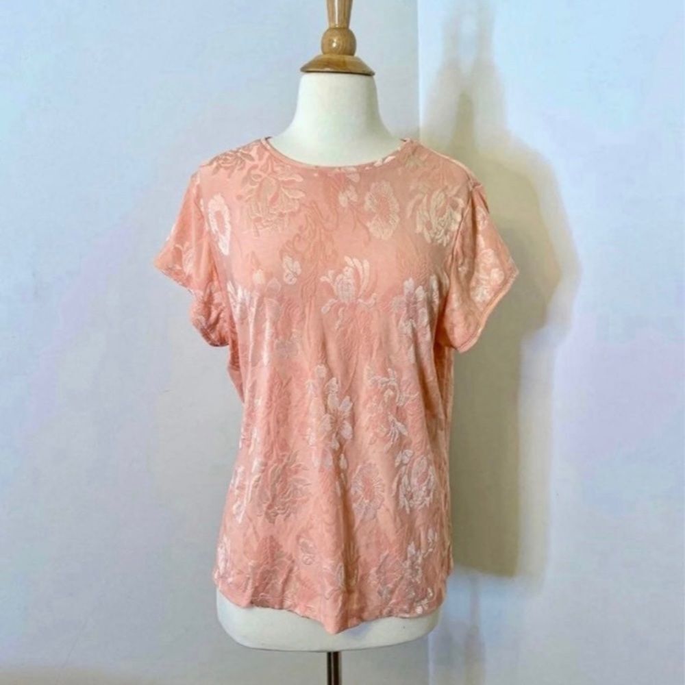 Dialogue‎ Floral Embossed Top